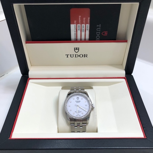 TUDOR “CLAIR DE ROSE” GLAMOUR CLASSIC DIAMOND ? LADIES WATCH main image 4